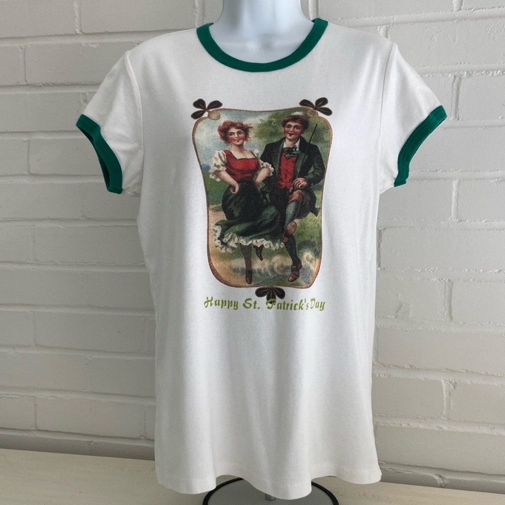 Bella Junior Girls Irish Dancing St. Patrick's Day Graphic T-Shirt Size XXL